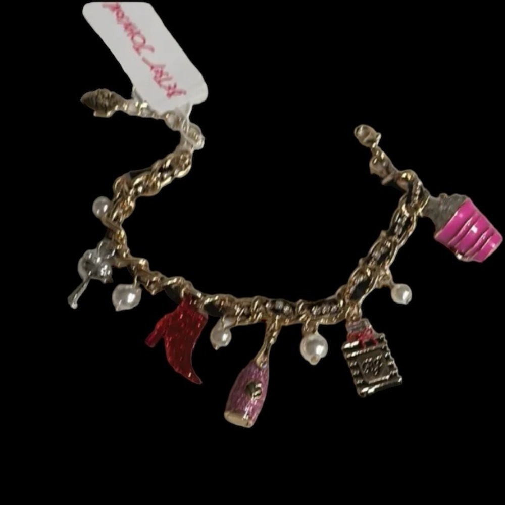 BETSEY JOHNSON SET Going All Out Mismatched Sparkle Bracelet & Earrings NEW NWT - Picture 5 of 7
